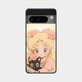 Lovely Sailor Moon Customize Glass Case Cover For Google Pixel 8 Pro 5G