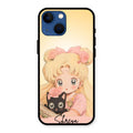 Lovely Sailor Moon Customize Glass Case Cover For iPhone 13 mini