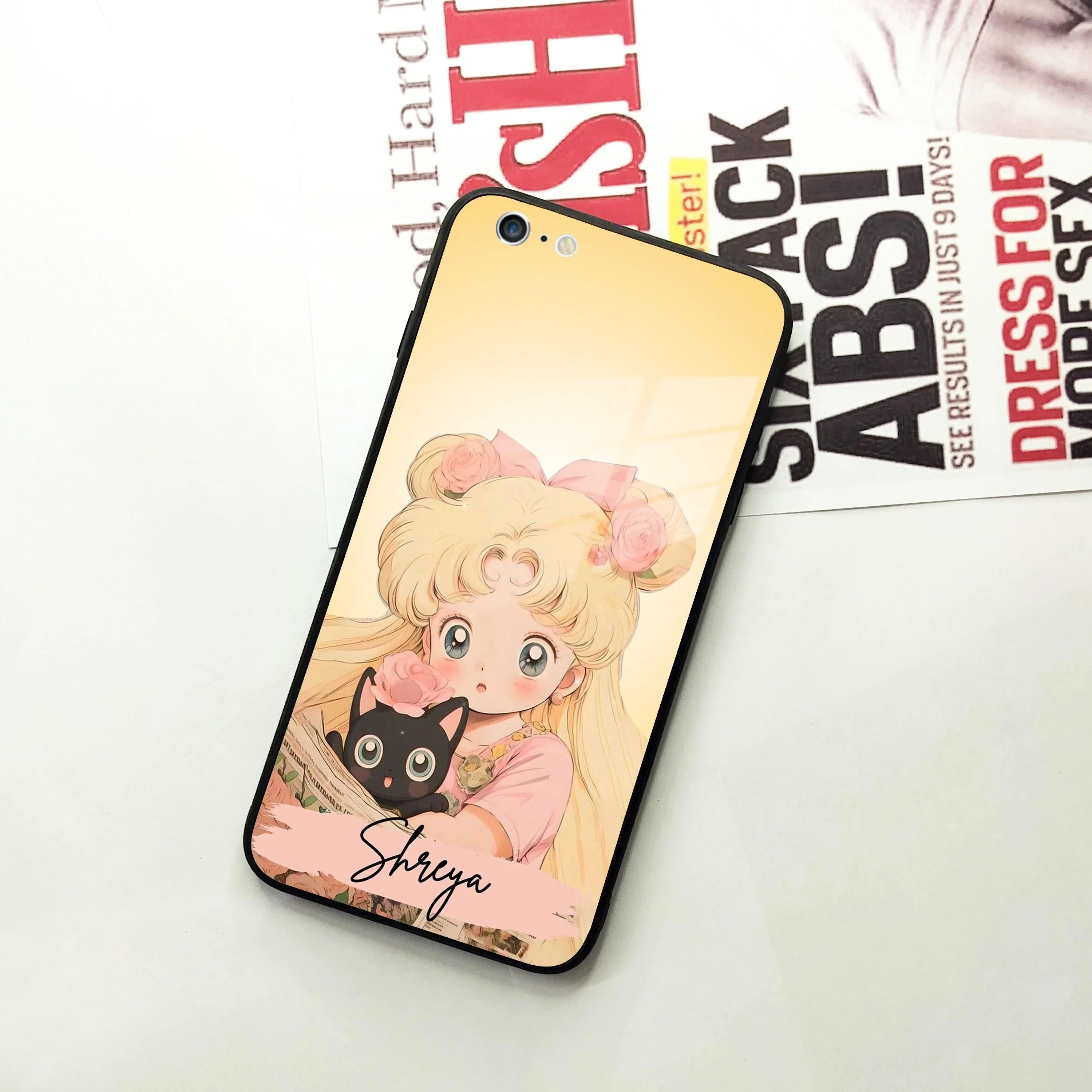 Lovely Sailor Moon Customize Glass Case Cover For iPhone - ShopOnCliQ