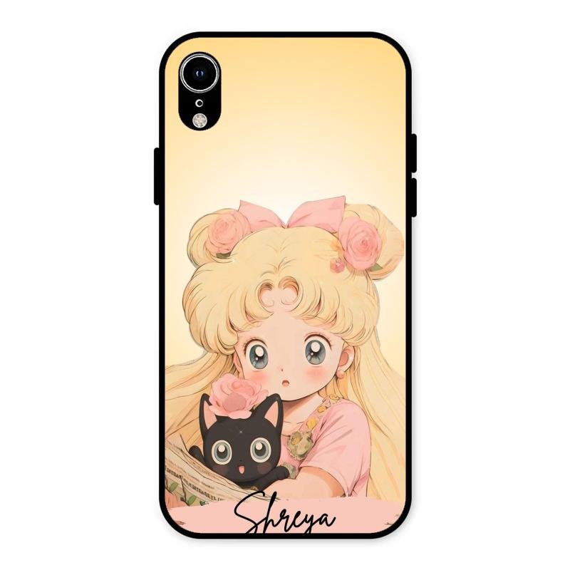 Lovely Sailor Moon Customize Glass Case Cover For iPhone XR