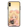 Lovely Sailor Moon Customize Glass Case Cover For iPhone XS Max