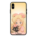 Lovely Sailor Moon Customize Glass Case Cover For iPhone XS