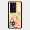 Lovely Sailor Moon Customize Glass Case Cover For Iqoo 11 5G