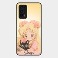 Lovely Sailor Moon Customize Glass Case Cover For Iqoo 7 5G