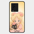 Lovely Sailor Moon Customize Glass Case Cover For Iqoo Neo 7 5G