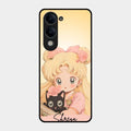 Lovely Sailor Moon Customize Glass Case Cover For Iqoo Z10 Lite