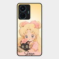 Lovely Sailor Moon Customize Glass Case Cover For Iqoo Z6 44W