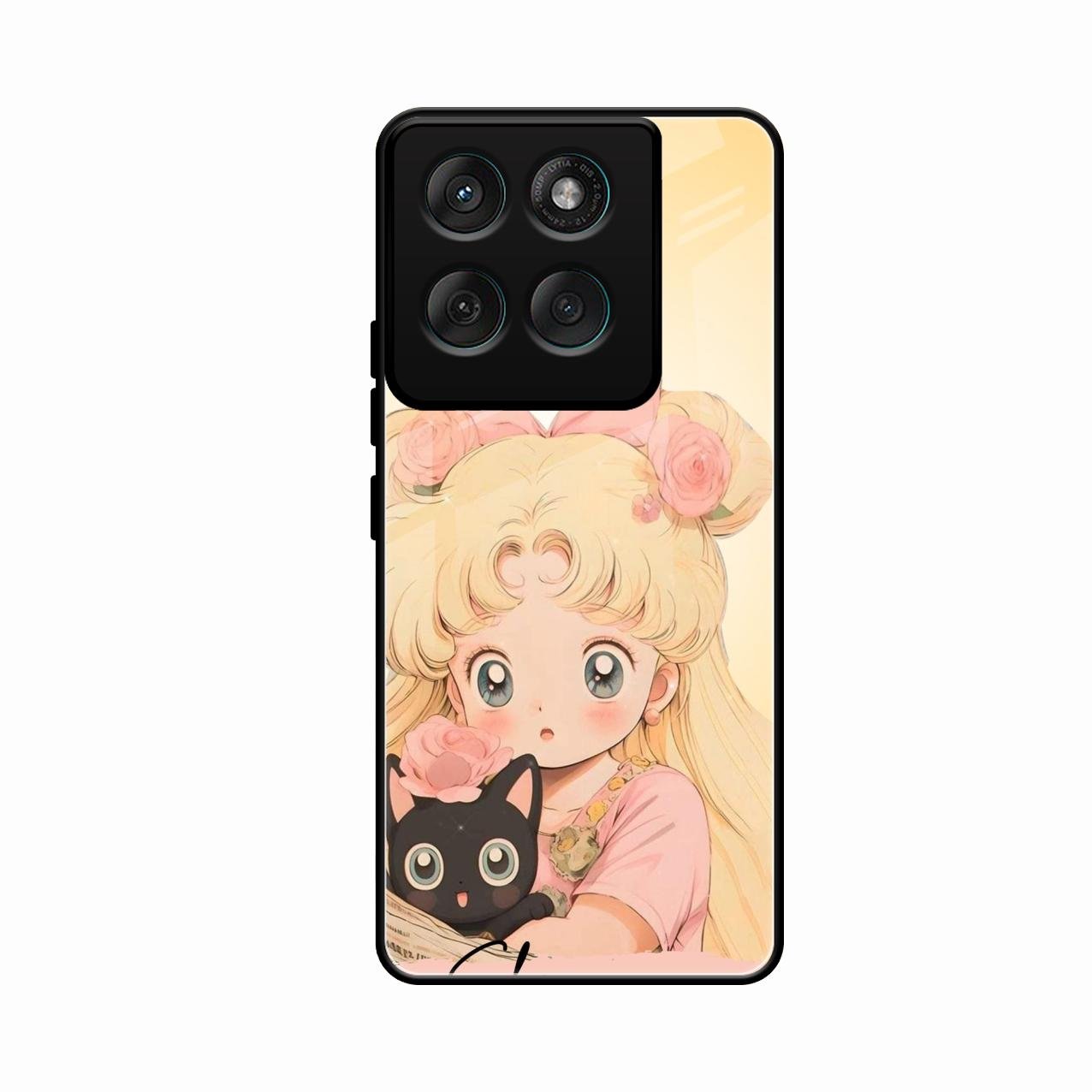 Lovely Sailor Moon Customize Glass Case Cover For Motorola Edge 60 5G