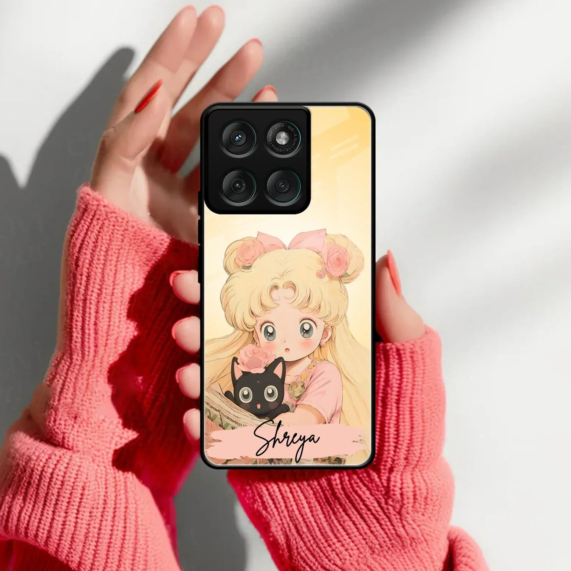 Lovely Sailor Moon Customize Glass Case Cover For Motorola - ShopOnCliQ