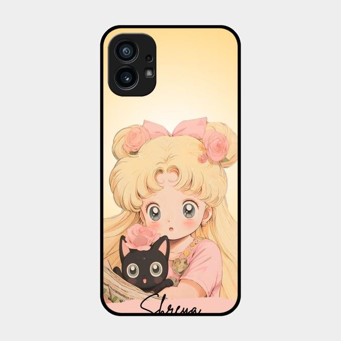 Lovely Sailor Moon Customize Glass Case Cover For Nothing Phone 1