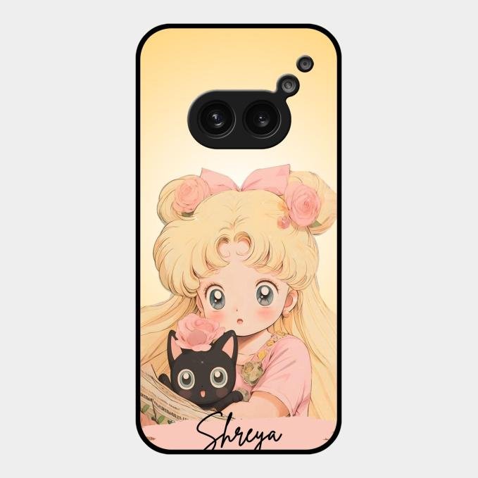 Lovely Sailor Moon Customize Glass Case Cover For Nothing Phone 2A 5G
