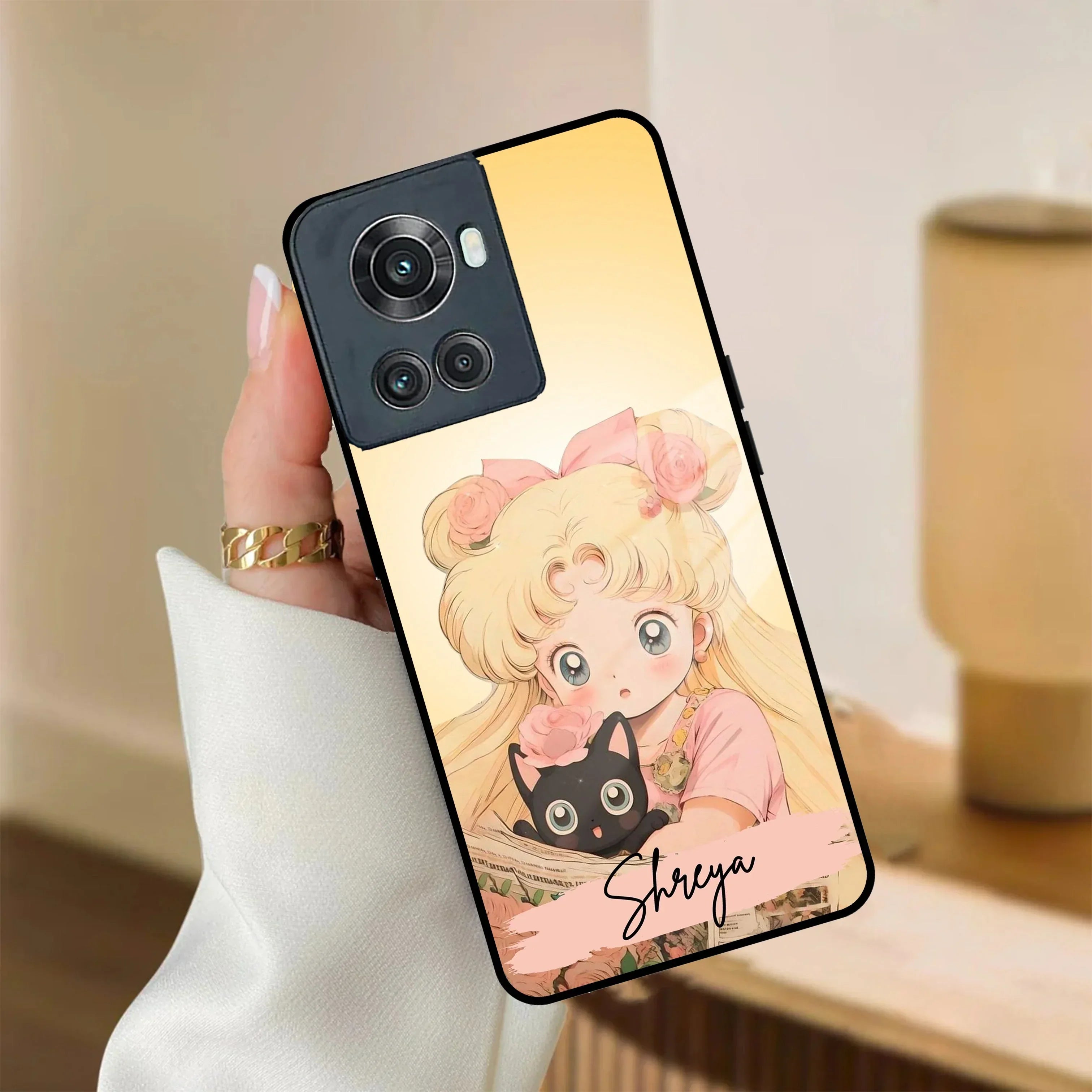 Lovely Sailor Moon Customize Glass Case Cover For OnePlus - ShopOnCliQ