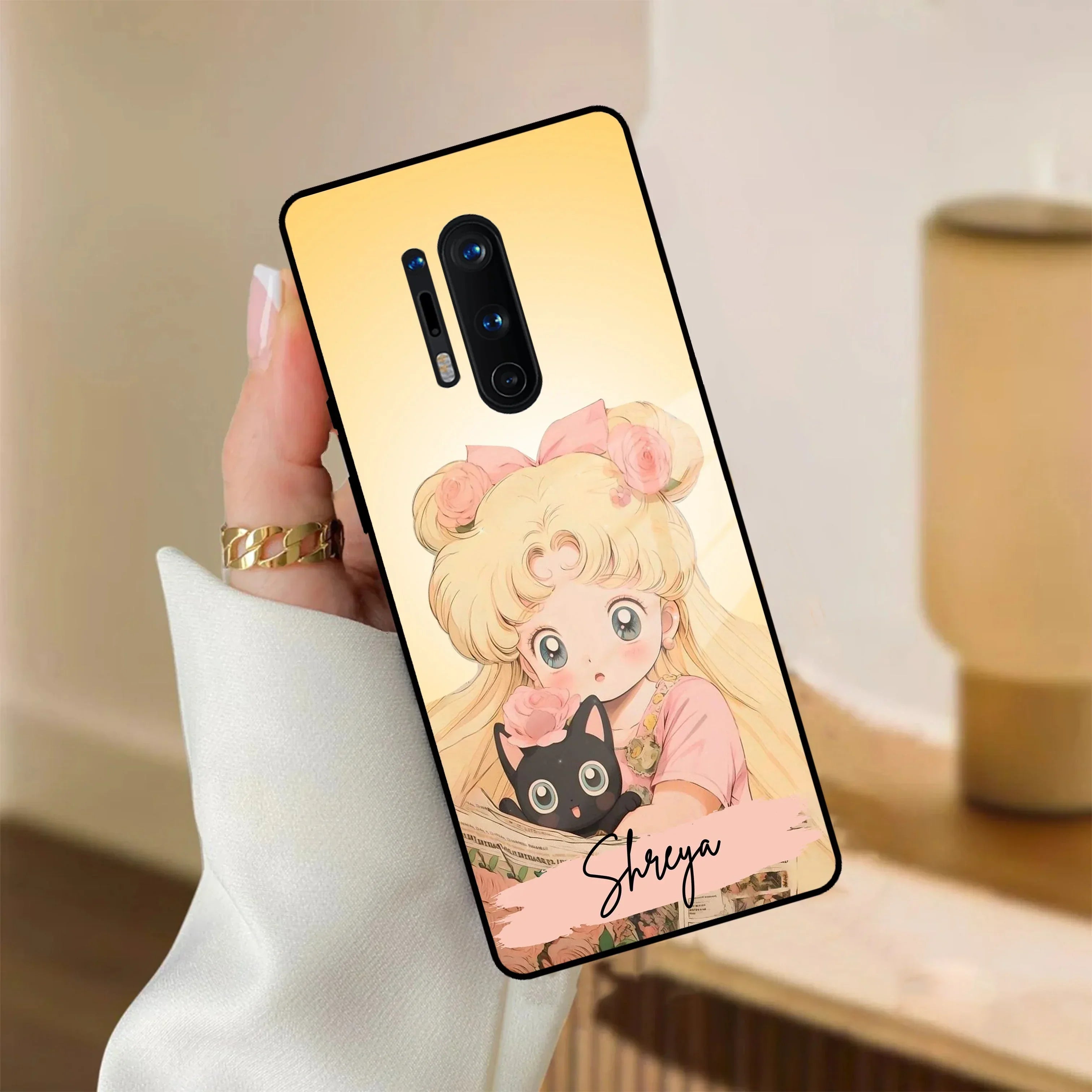 Lovely Sailor Moon Customize Glass Case Cover For OnePlus - ShopOnCliQ