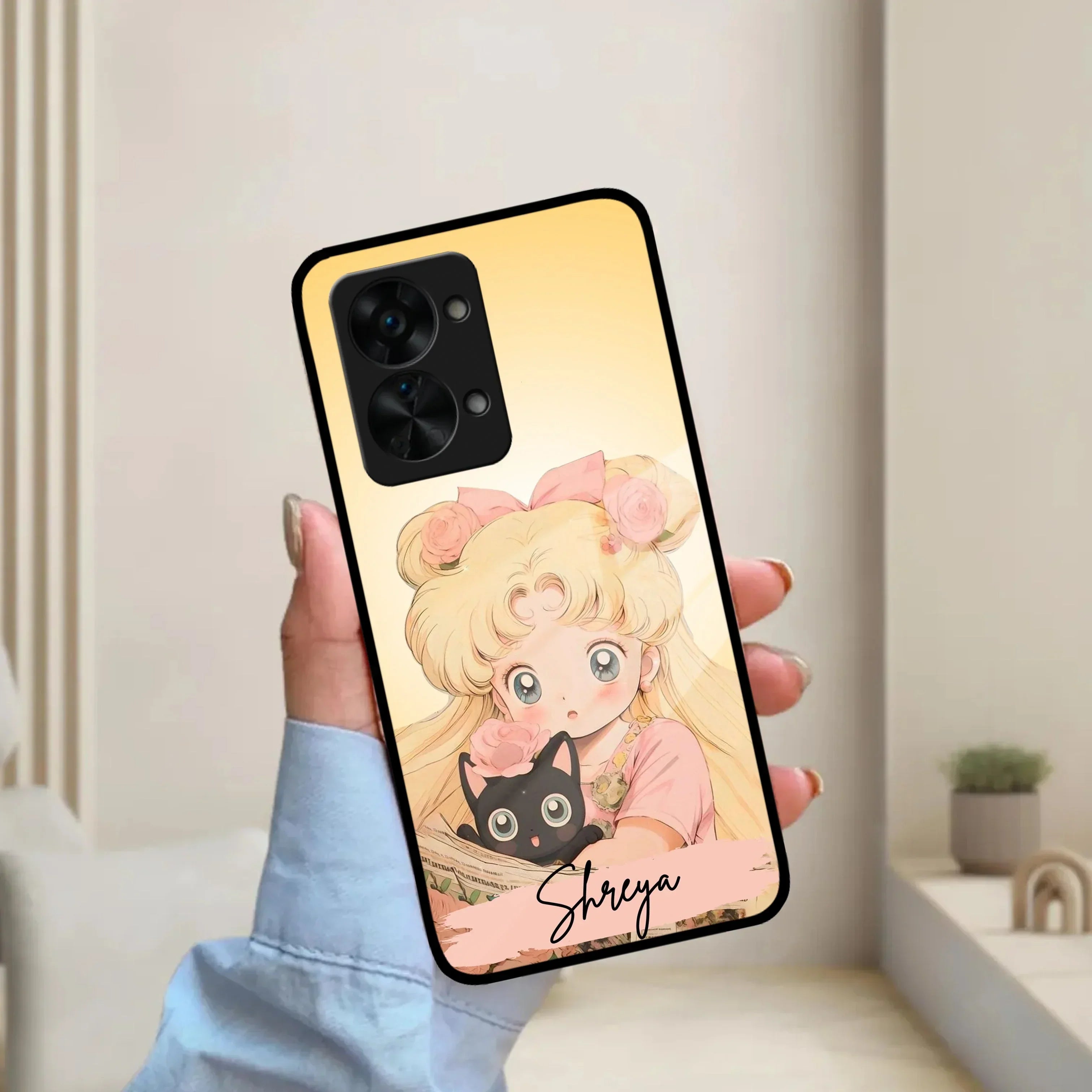 Lovely Sailor Moon Customize Glass Case Cover For OnePlus - ShopOnCliQ