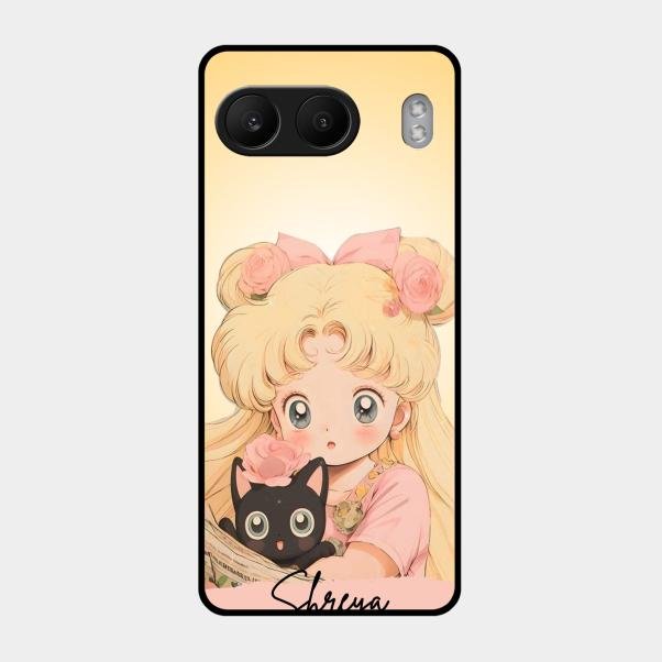 Lovely Sailor Moon Customize Glass Case Cover For Oneplus Nord 4 5G