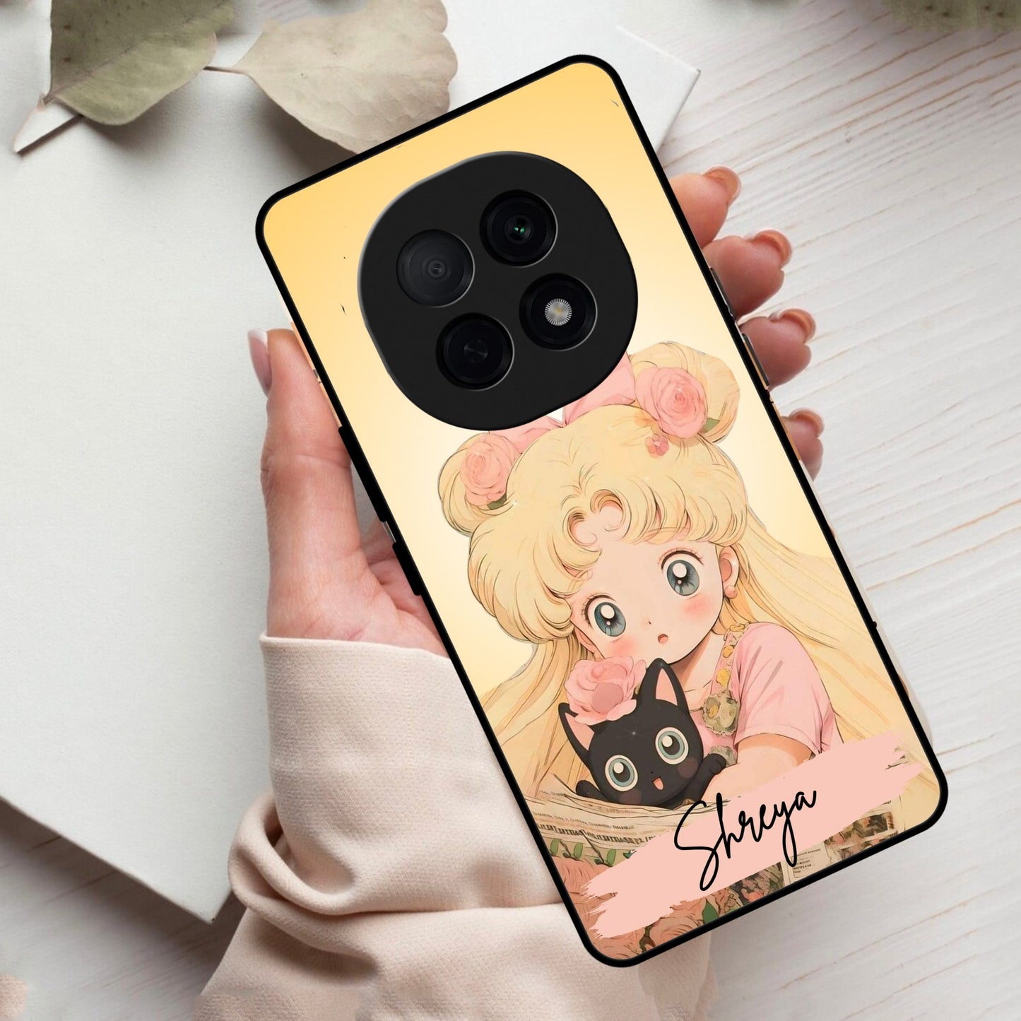Lovely Sailor Moon Customize Glass Case Cover For Oppo