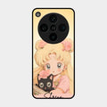 Lovely Sailor Moon Customize Glass Case Cover For Oppo Find X8 Pro 5G