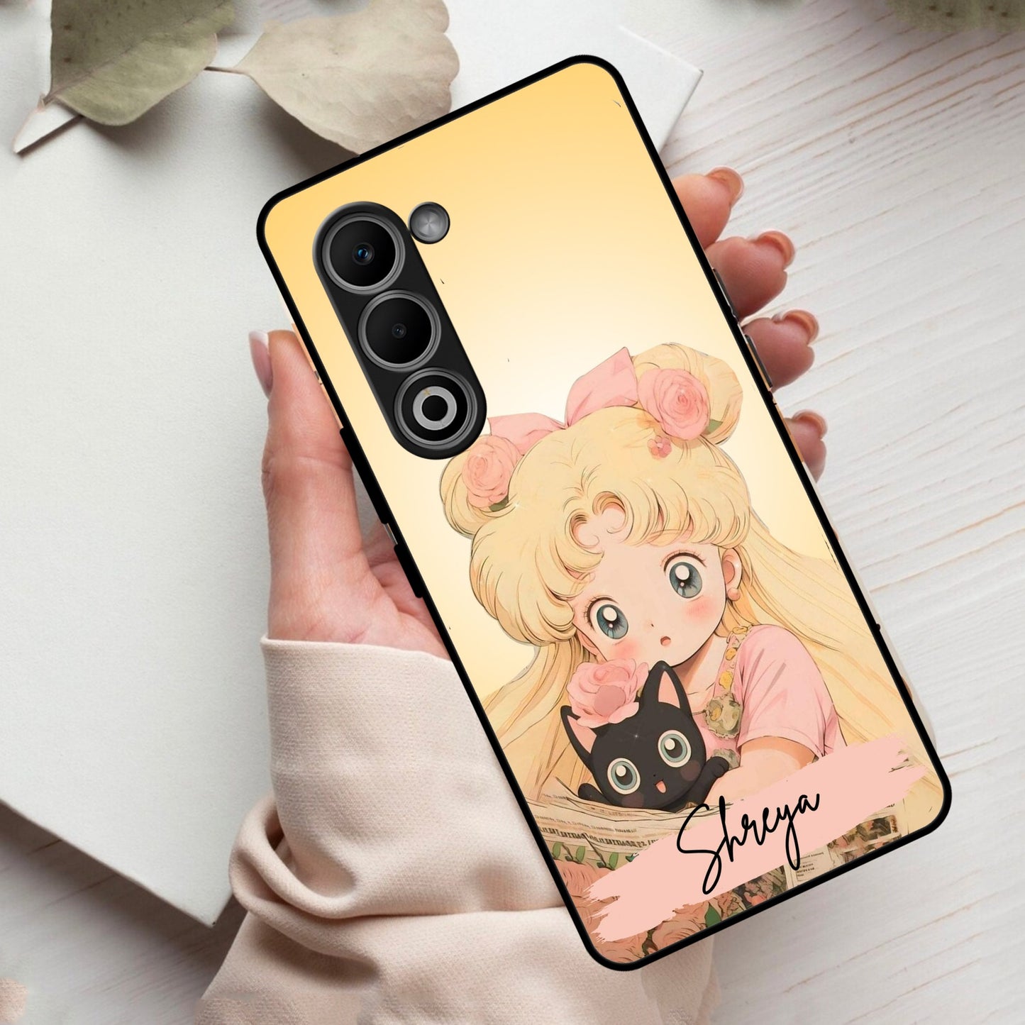 Lovely Sailor Moon Customize Glass Case Cover For Oppo