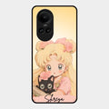 Lovely Sailor Moon Customize Glass Case Cover For Oppo Reno 10 Pro 5G