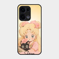 Lovely Sailor Moon Customize Glass Case Cover For Oppo Reno 13 5G