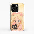 Lovely Sailor Moon Customize Glass Case Cover For Oppo Reno 15C 5G