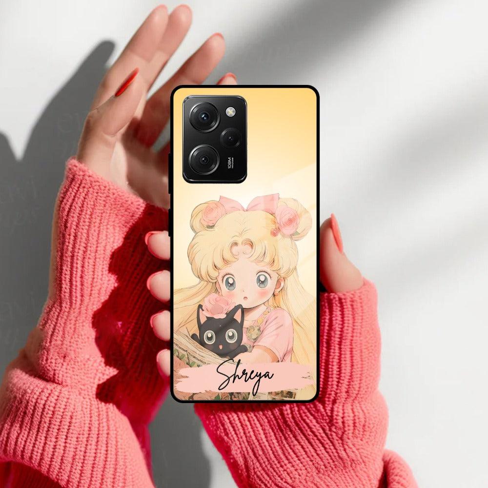 Lovely Sailor Moon Customize Glass Case Cover For Poco