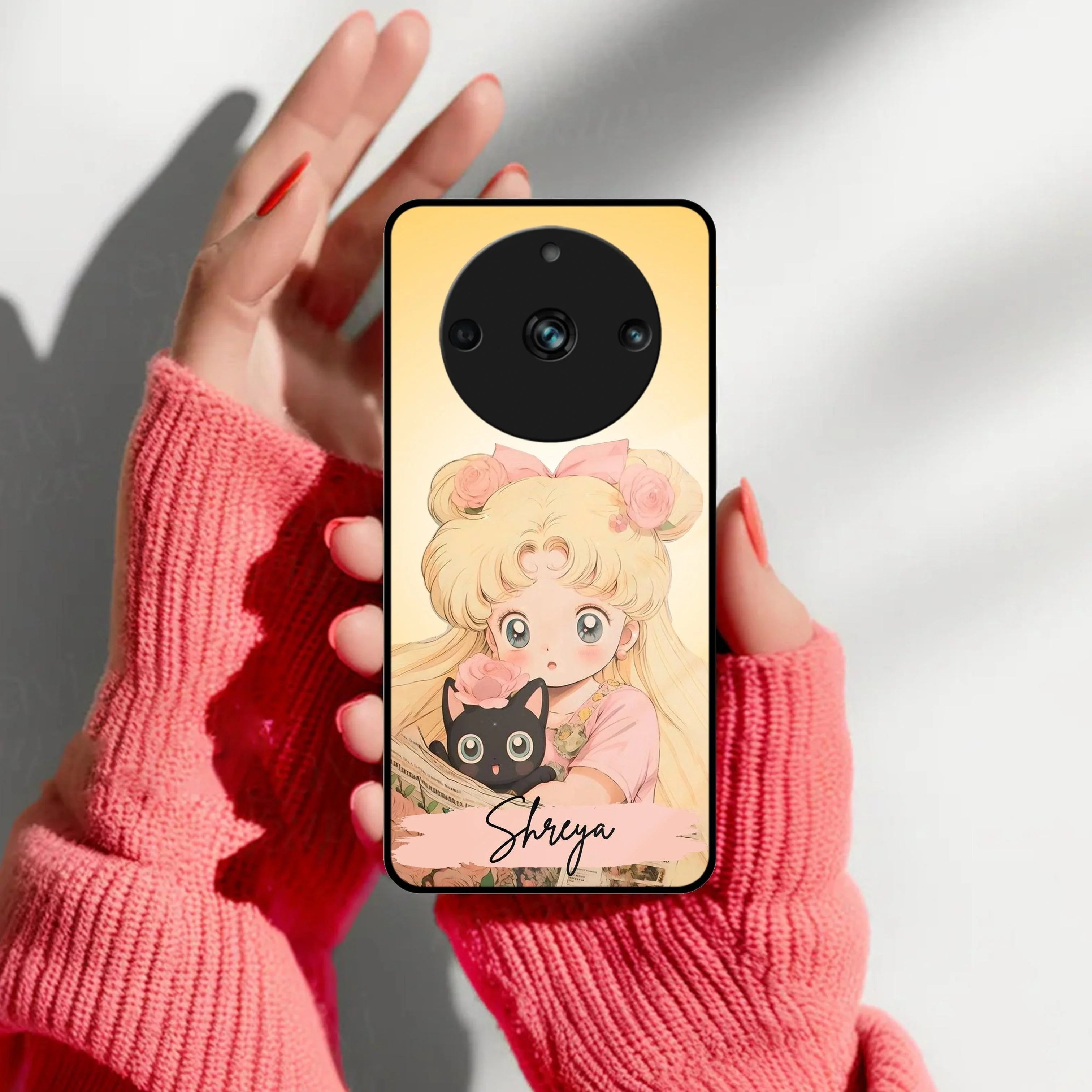 Lovely Sailor Moon Customize Glass Case Cover For Realme/Narzo - ShopOnCliQ