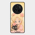 Lovely Sailor Moon Customize Glass Case Cover For Realme 12 Pro Plus 5G