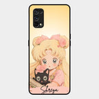 Lovely Sailor Moon Customize Glass Case Cover For Realme 7 Pro
