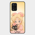 Lovely Sailor Moon Customize Glass Case Cover For Realme 8 5G