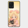 Lovely Sailor Moon Customize Glass Case Cover For Realme 9 Pro 5G