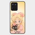 Lovely Sailor Moon Customize Glass Case Cover For Realme C35