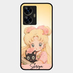 Lovely Sailor Moon Customize Glass Case Cover For Realme C55