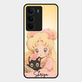 Lovely Sailor Moon Customize Glass Case Cover For Realme C75 5G