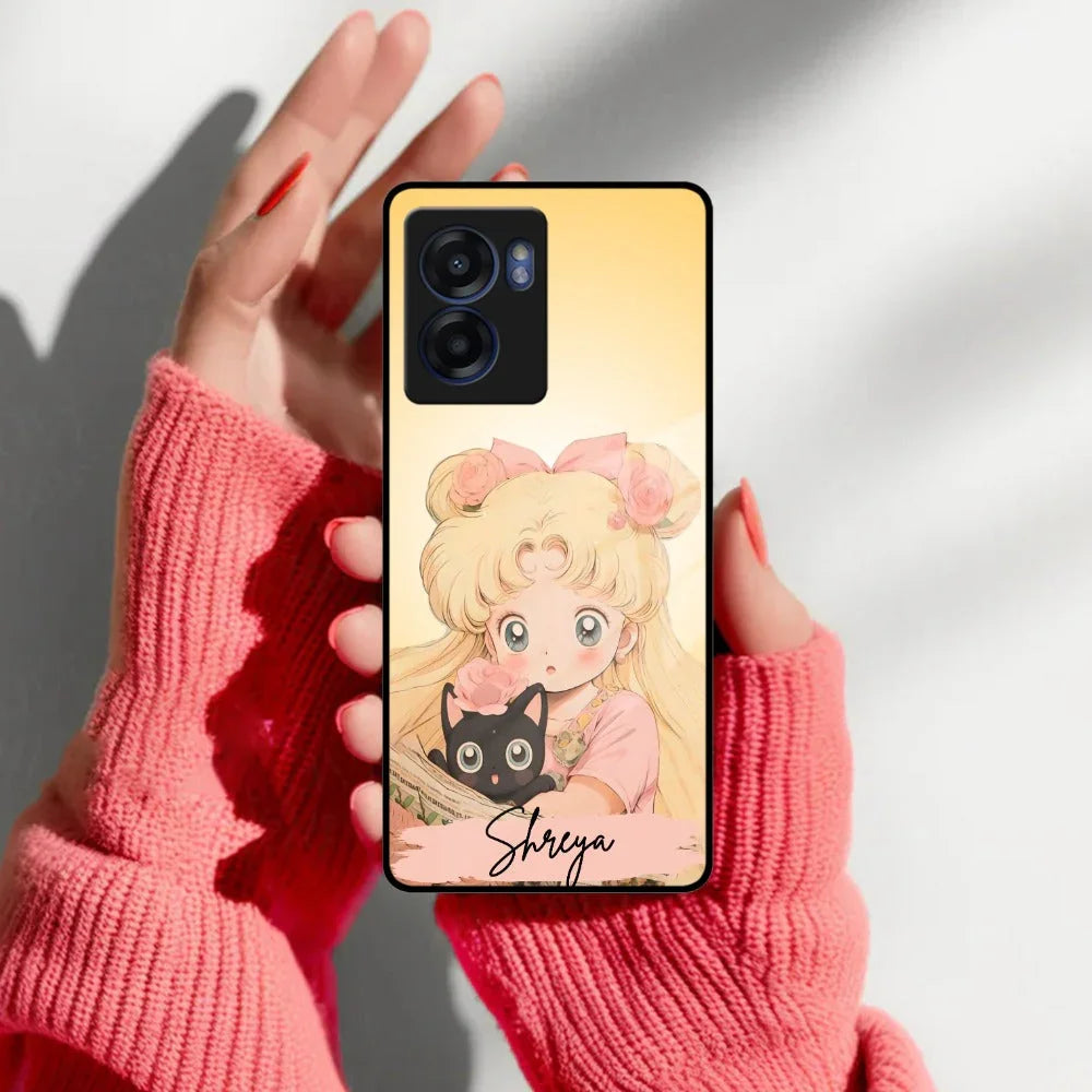 Lovely Sailor Moon Customize Glass Case Cover For Realme/Narzo - ShopOnCliQ