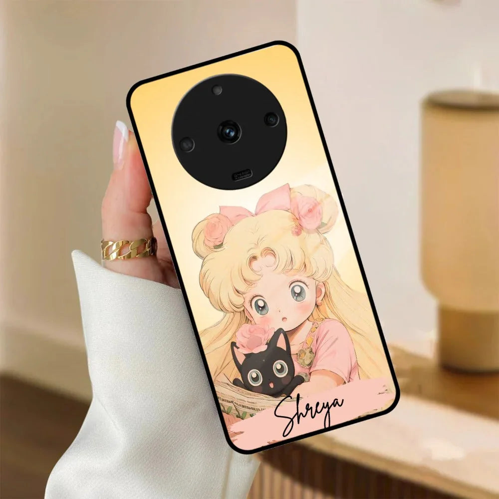Lovely Sailor Moon Customize Glass Case Cover For Realme/Narzo - ShopOnCliQ