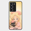 Lovely Sailor Moon Customize Glass Case Cover For Realme P3 Lite 5G