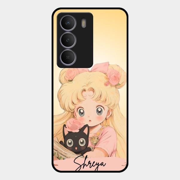 Lovely Sailor Moon Customize Glass Case Cover For Realme P3 Lite 5G