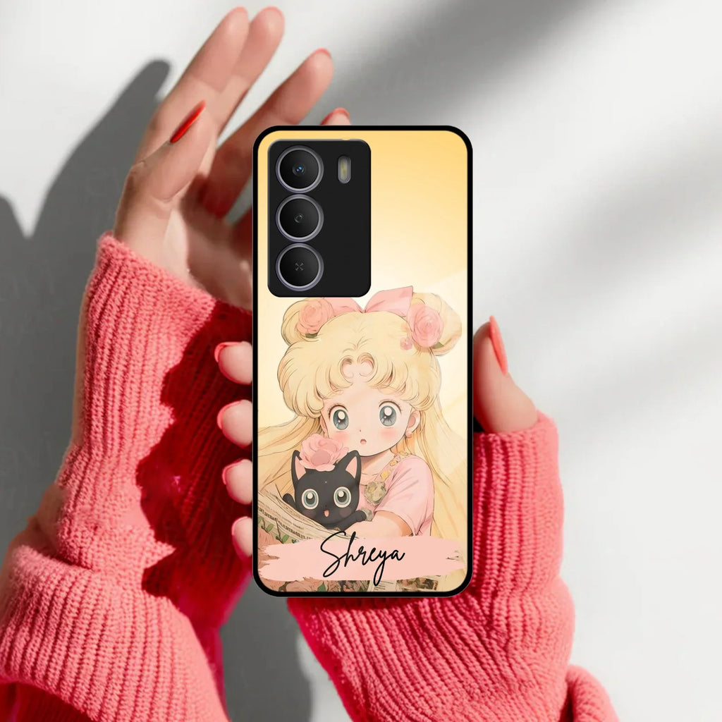 Lovely Sailor Moon Customize Glass Case Cover For Realme/Narzo - ShopOnCliQ