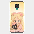 Lovely Sailor Moon Customize Glass Case Cover For Redmi Note 10 Lite