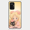 Lovely Sailor Moon Customize Glass Case Cover For Redmi Note 10 Pro