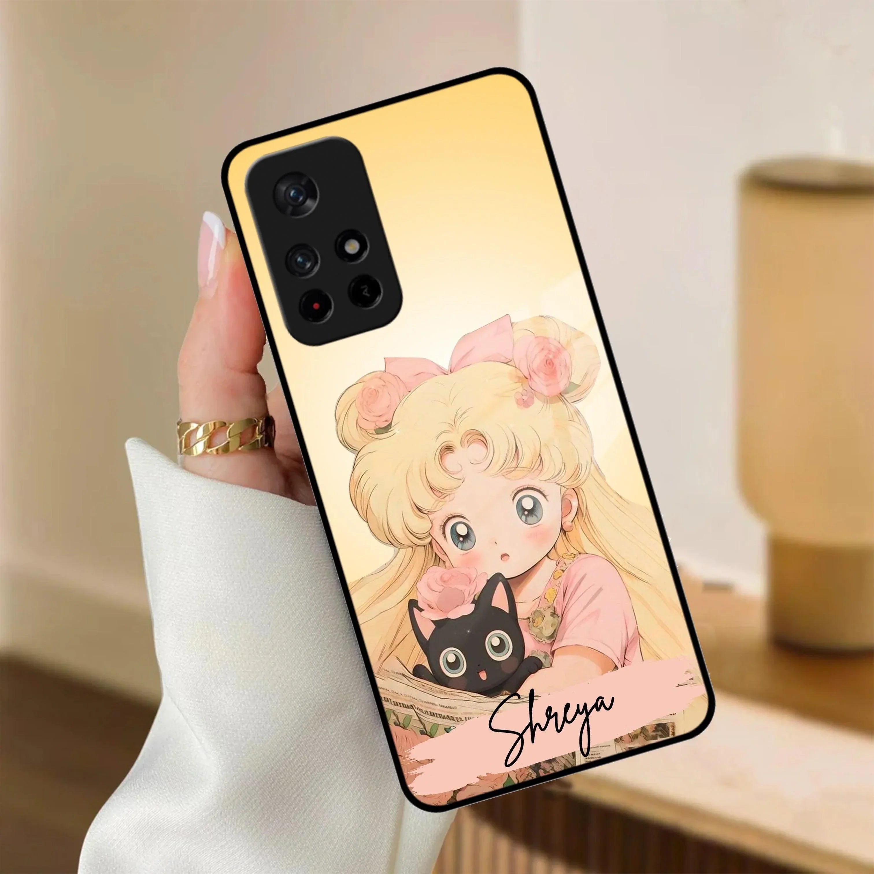 Lovely Sailor Moon Customize Glass Case Cover For Poco - ShopOnCliQ