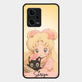 Lovely Sailor Moon Customize Glass Case Cover For Redmi Note 12 Pro Plus 5G