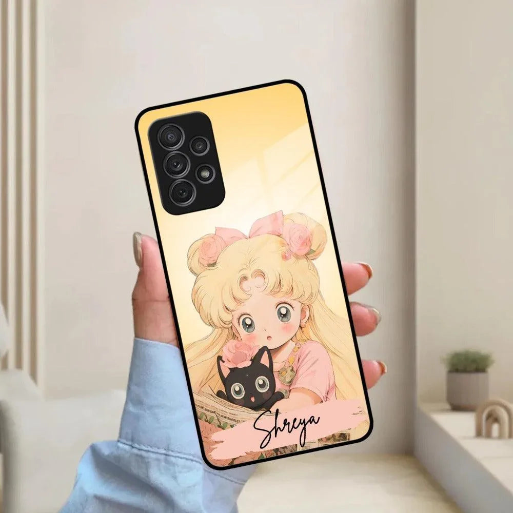 Lovely Sailor Moon Customize Glass Case Cover For Samsung - ShopOnCliQ