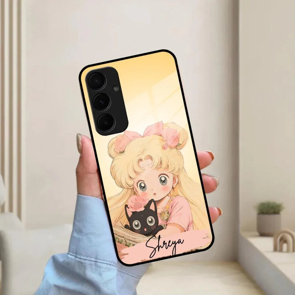Lovely Sailor Moon Customize Glass Case Cover For Samsung - ShopOnCliQ