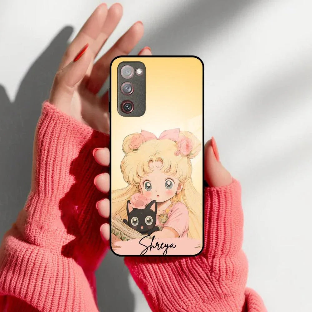 Lovely Sailor Moon Customize Glass Case Cover For Samsung - ShopOnCliQ