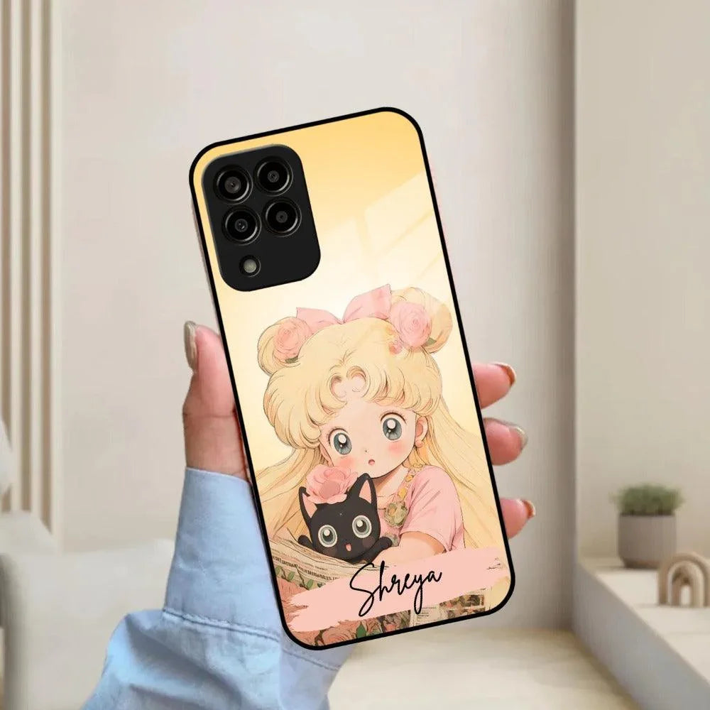 Lovely Sailor Moon Customize Glass Case Cover For Samsung - ShopOnCliQ