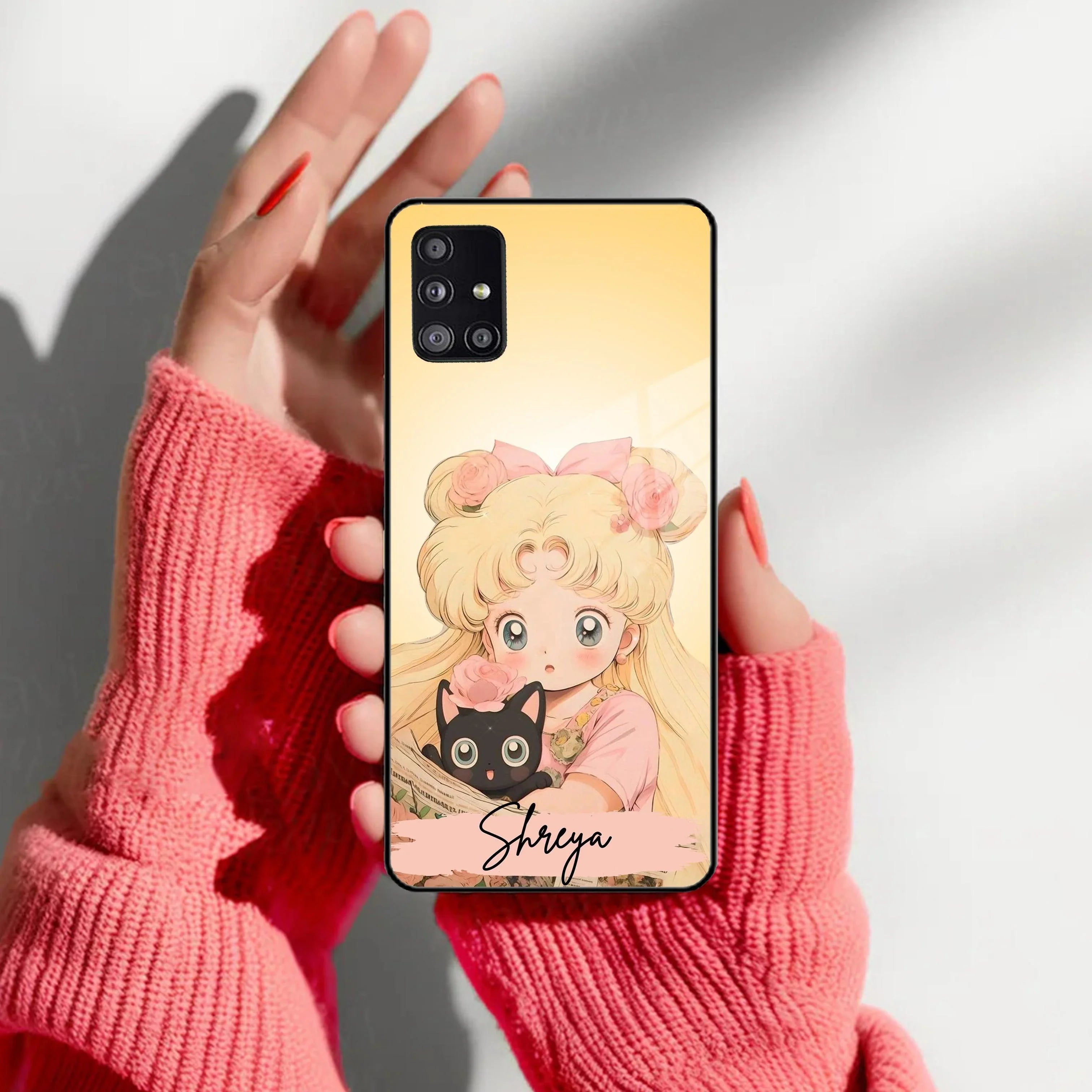 Lovely Sailor Moon Customize Glass Case Cover For Samsung - ShopOnCliQ