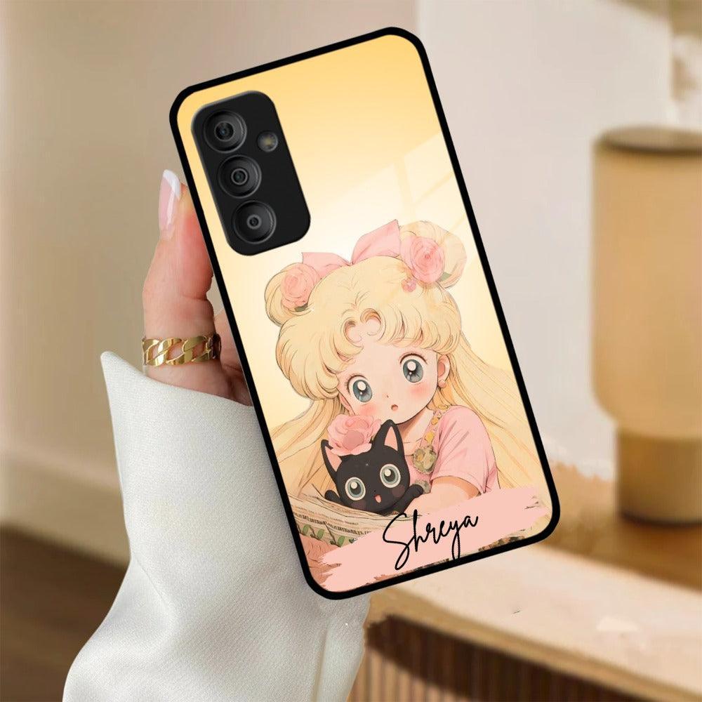 Lovely Sailor Moon Customize Glass Case Cover For Samsung - ShopOnCliQ