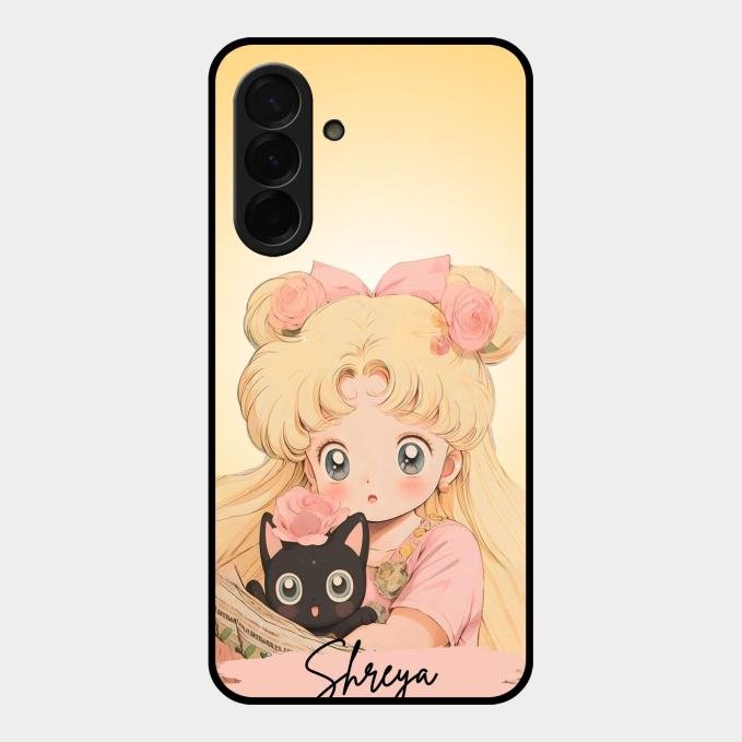 Lovely Sailor Moon Customize Glass Case Cover For Samsung Galaxy A36 5G